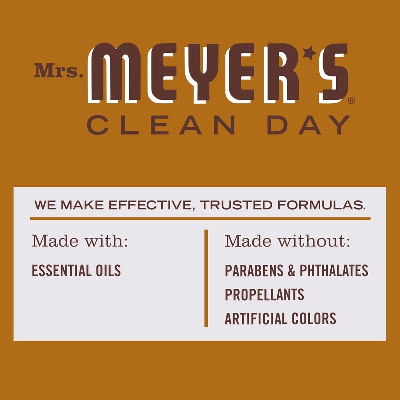 MRS. MEYER'S CLEAN D السّيدة. مايرز كلين داي للغرفة ومعطر الهواء، زجاجة رذاذ غير بخاخة مملوءة بالزيوت العطرية، إصدار محدود من توابل البلوط، 8 أونصة سائلة. أونصة - عبوة من 3 قطع - Image 3